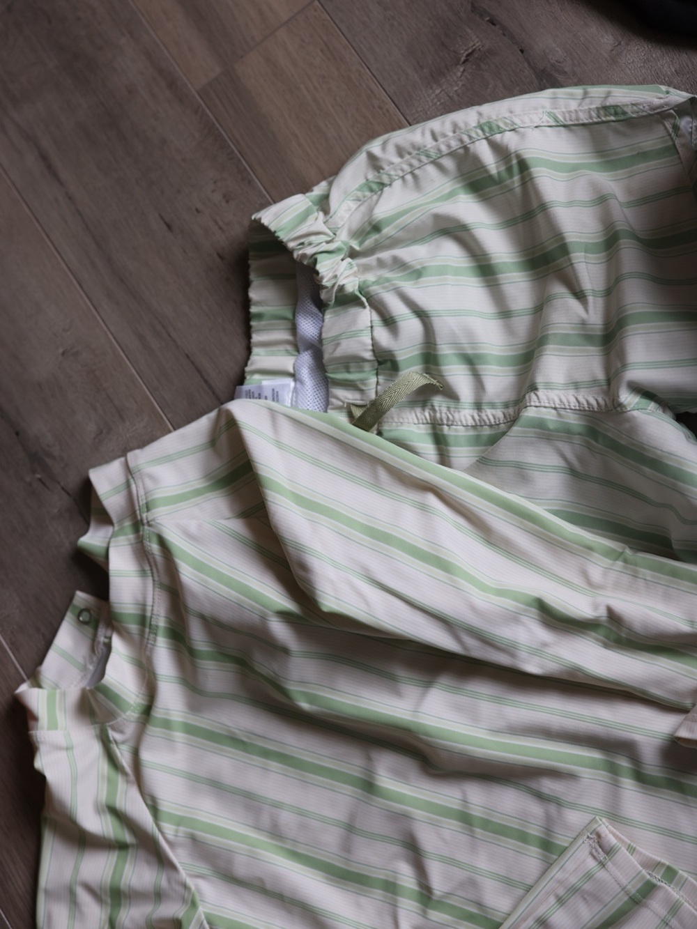 Edgehill Collection Pastel Green and White Striped Kids Pajama Set